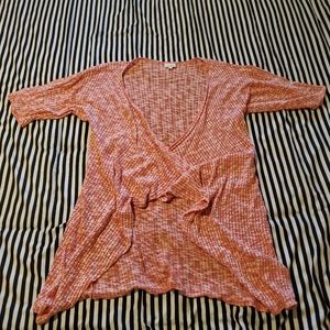 BNWOT Small Pink/White Knit LuLaRoe Lindsay